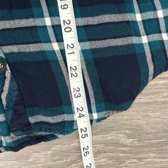 Rails Hunter Plaid Front Button Closure Shirt Blue Green Size Small SM S - Picture 10 of 11